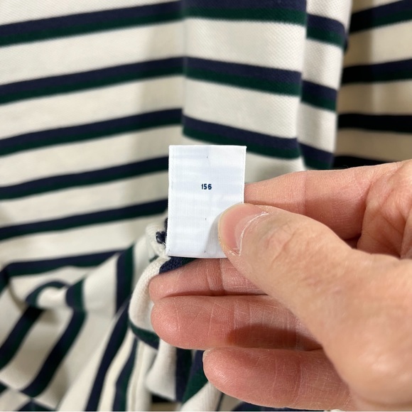 Polo Ralph Lauren Men’s Long Sleeve Blue/White Buttoned Striped Polo Size Large - Picture 7 of 9